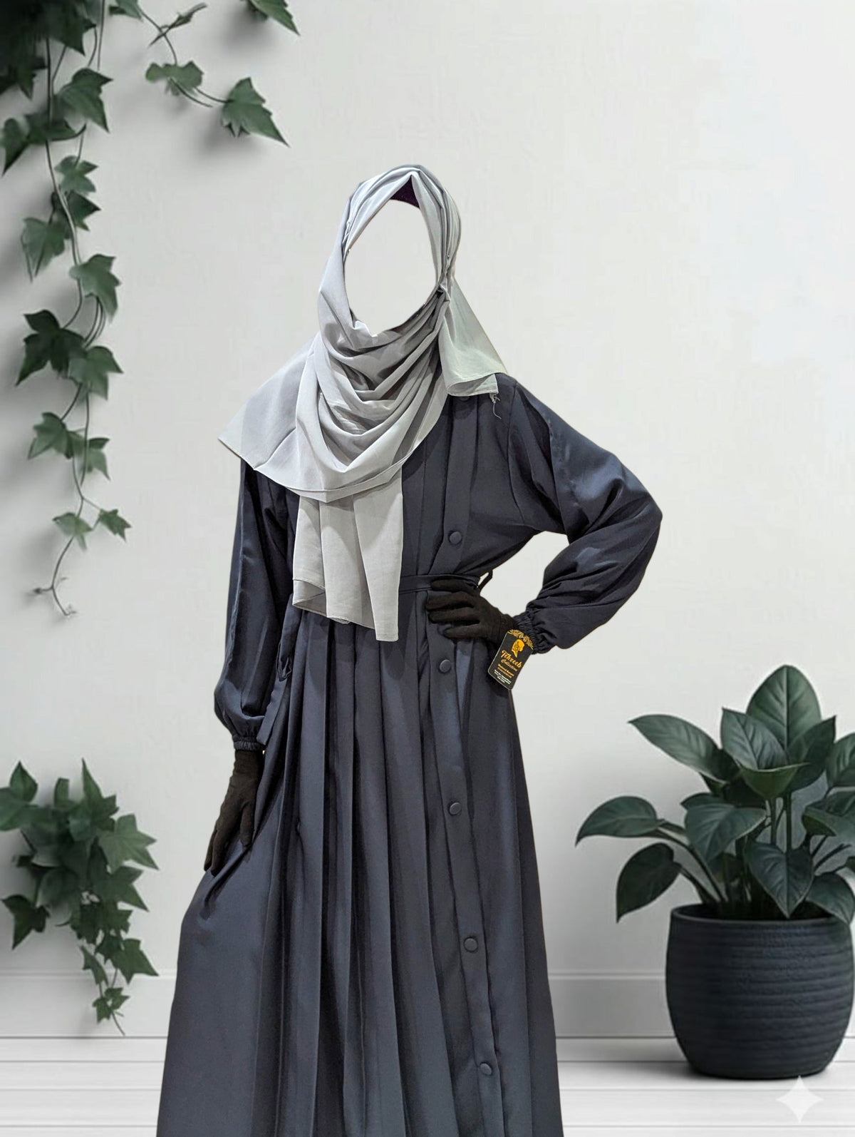 Grey Grace Abaya