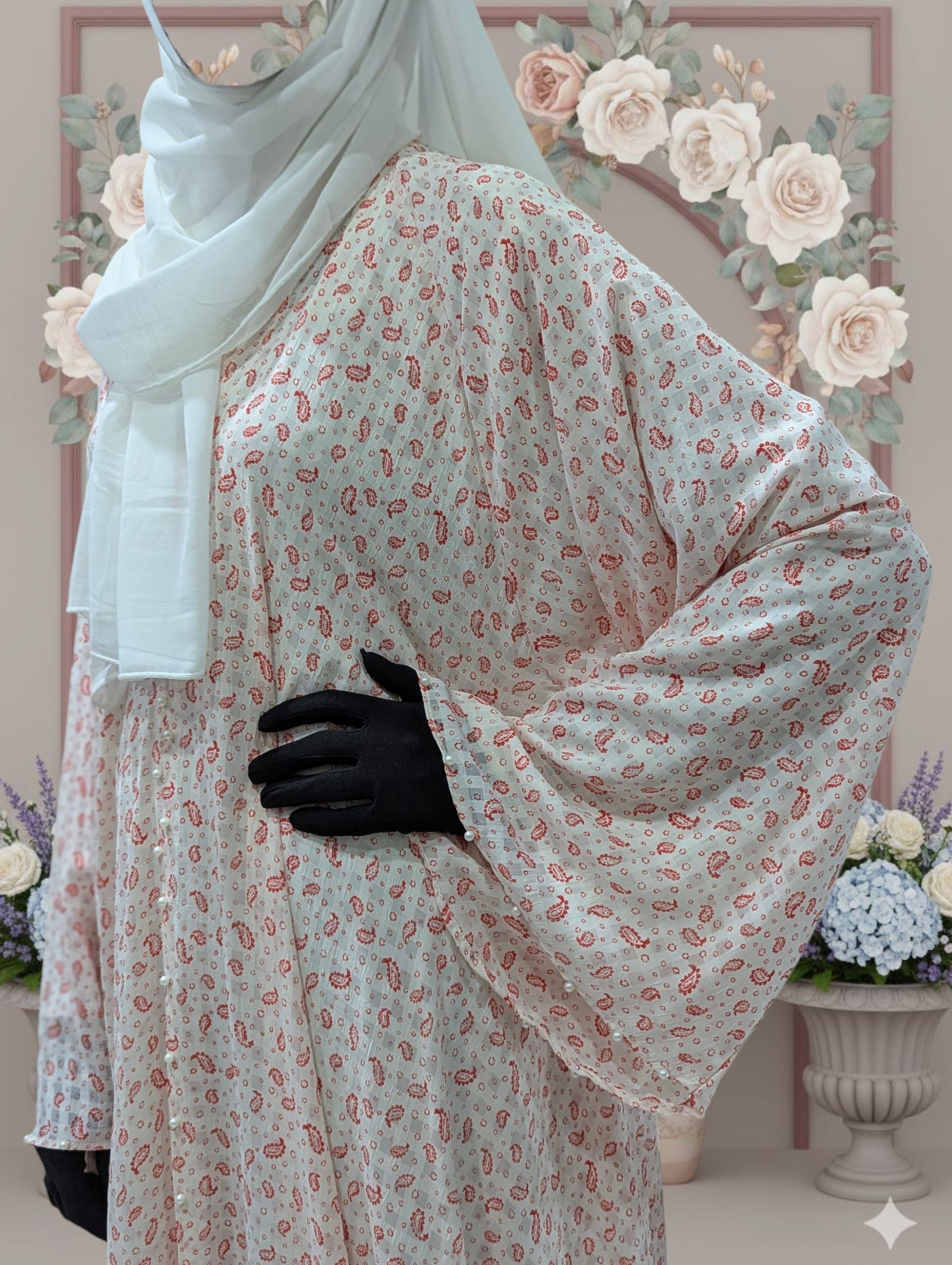 Korean Printed Abaya