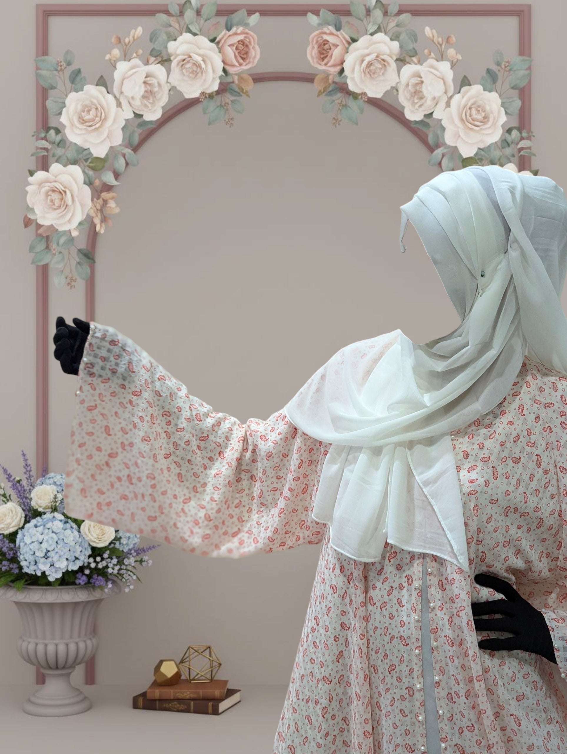 Korean Printed Abaya
