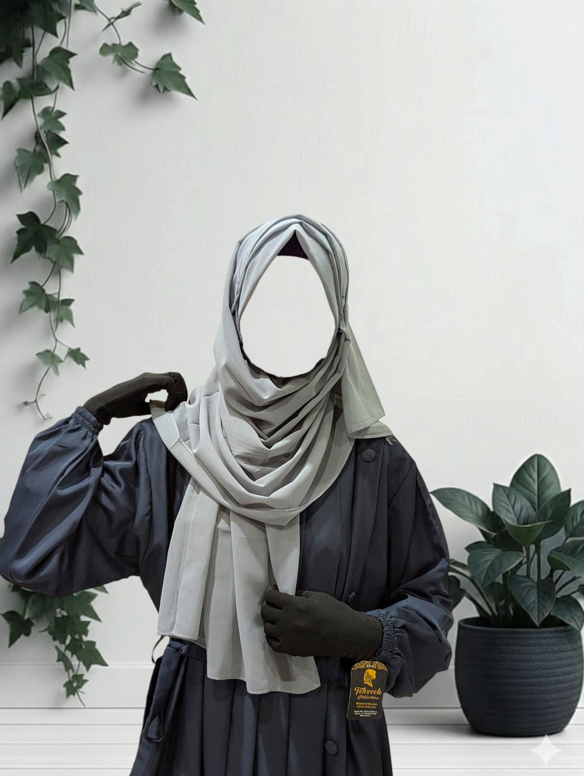 Grey Grace Abaya