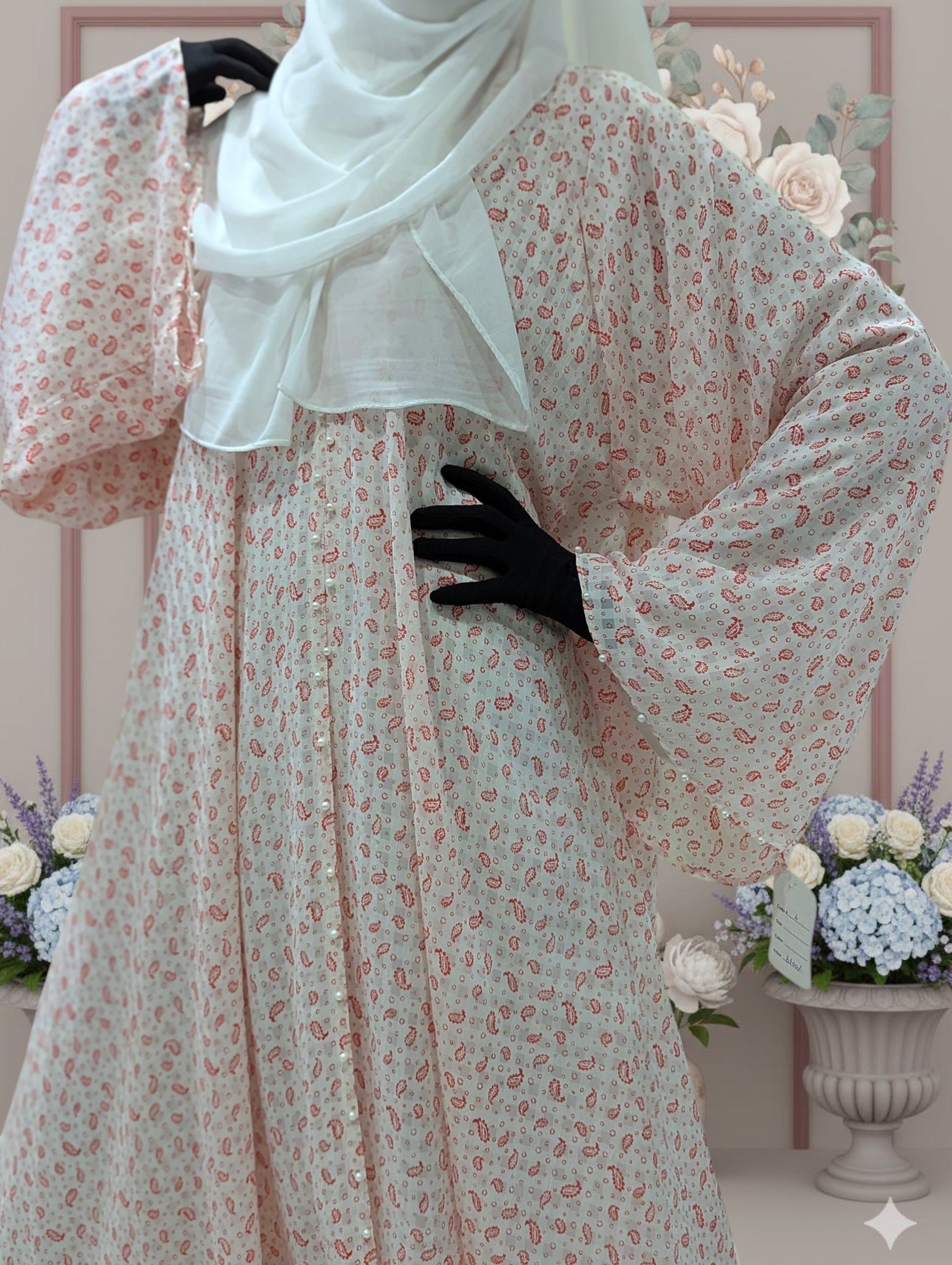 Korean Printed Abaya