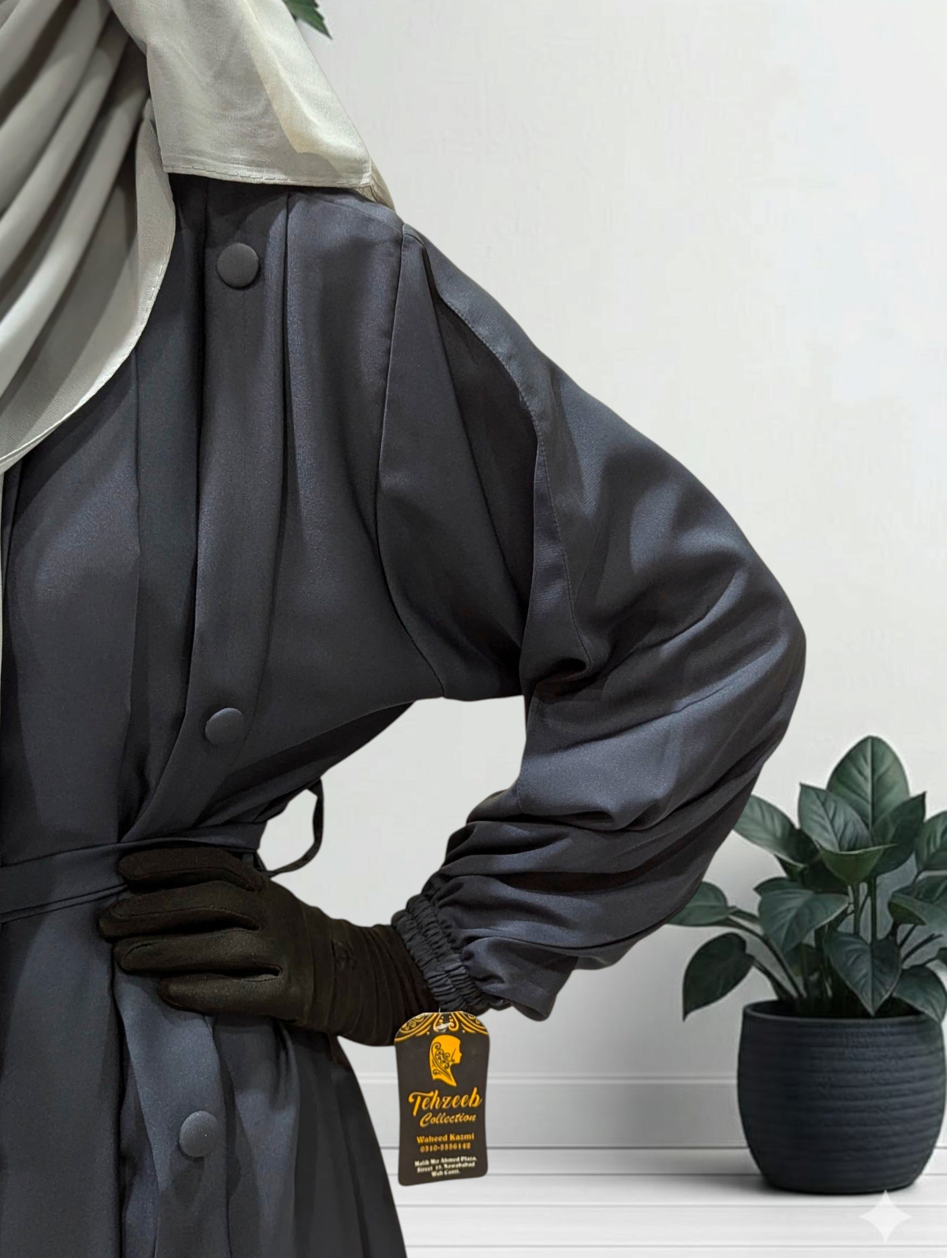 Grey Grace Abaya